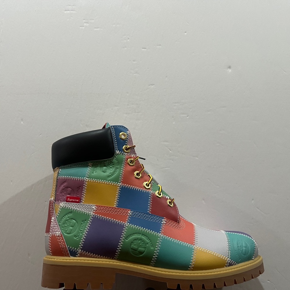 Timberland x Supreme, Mid Lace Waterproof Boot, TB 0A5TBZA6B, Patchwork - Picture 14 of 16